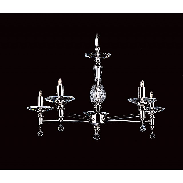 Starlite Optical Glass 5 Lt Pendant