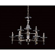 Modern Layered Optical Glass Pendant
