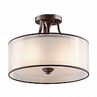 Lacey 3 Light Small Semi-Flush Mount