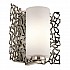 Silver Coral 1 Light Wall Light