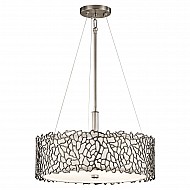 Silver Coral 3 Light Duo-Mount Pendant