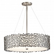 Silver Coral 4 Light Pendant
