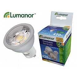 Lumanor LED 5W COB Dimmable GU10 Warm White