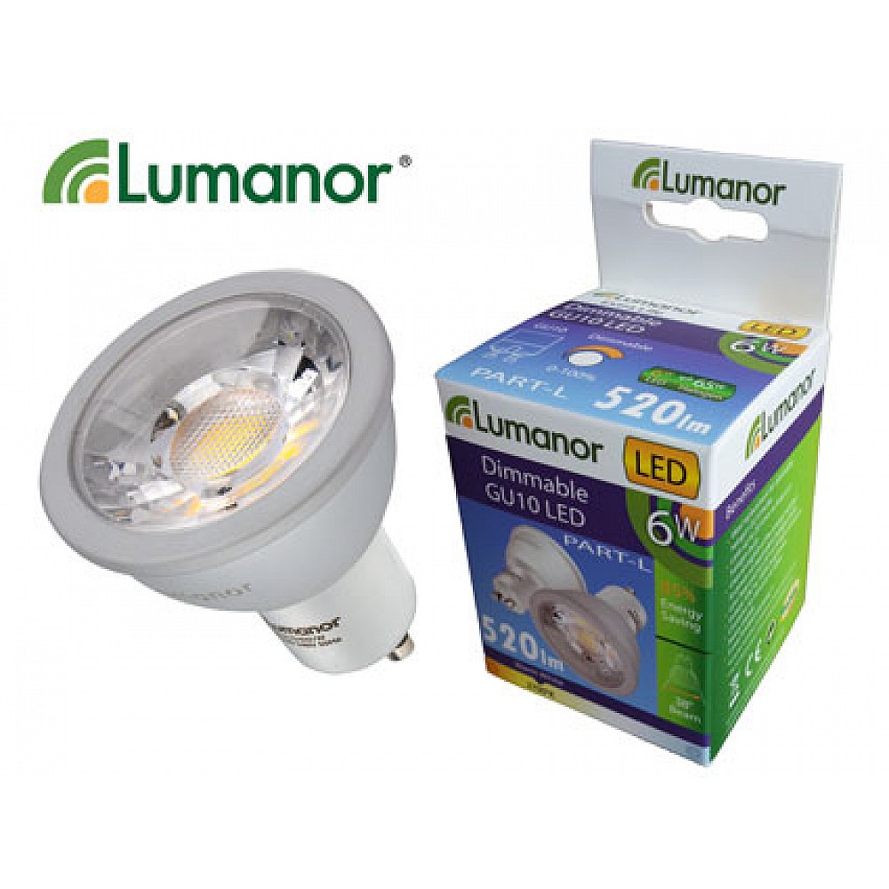 Lumanor LED 6W COB Dimmable GU10 Warm White Weybridge