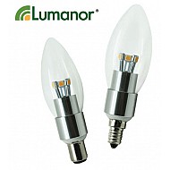 Lumanor LED 4W LED Candle SES E14 Warm White