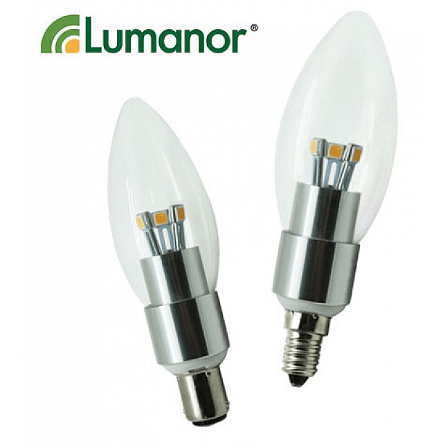 Lumanor LED 4W LED Candle SES E14 Warm White
