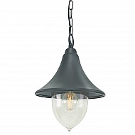 Firenze 1 Light Chain Lantern - Black