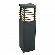 Halmstad 1 Light Medium Bollard - Black