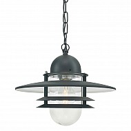 Oslo 1 Light Chain Lantern - Black
