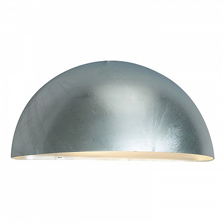 Paris 1 Light Wall Lantern - Galvanised