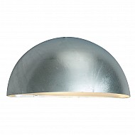 Paris 1 Light Large Wall Lantern - Galvanised