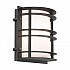 Stockholm 1 Light Flush Light - Black With Opal Glass