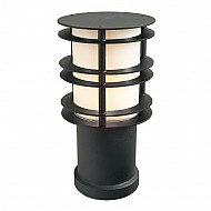 Stockholm 1 Light Small Bollard - Black
