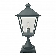 Turin 1 Light Pedestal - Black