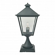 Turin 1 Light Grande Pedestal - Black