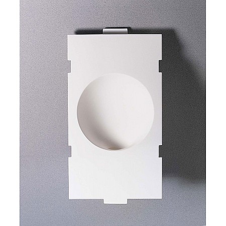 Sphere LED Plaster Recessed Wall Light