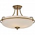 Griffin 4 Light Semi-Flush Light - Weathered Brass