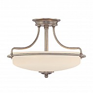 Griffin 3 Light Semi-Flush Light - Polished Chrome