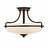 Griffin 3 Light Semi-Flush Light - Palladian Bronze