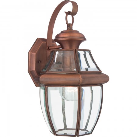 Newbury 1 Light Medium Wall Lantern - Aged Copper