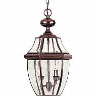 Newbury 2 Light Large Chain Lantern - Aged Copper