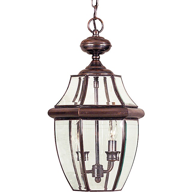 Newbury 2 Light Large Chain Lantern - Aged Copper