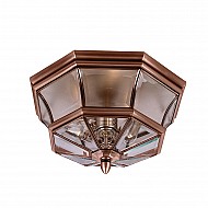 Newbury 3 Light Flush Mount - Aged Copper