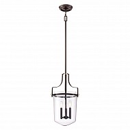 Penn Station 3 Light Pendant - Western Bronze