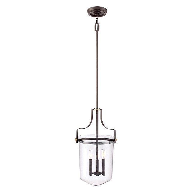 Penn Station 3 Light Pendant - Western Bronze