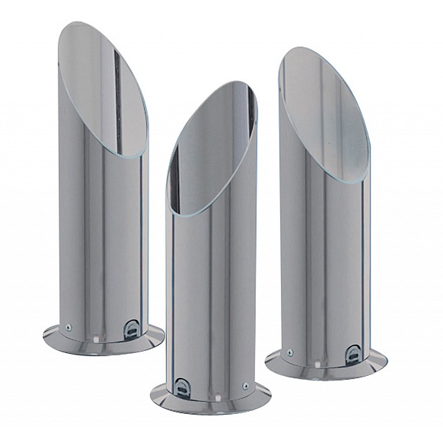 Satin Silver Floor Uplighters