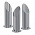 Satin Silver Floor Uplighters