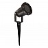 Black GU10 Garden Spike Light With Bulb