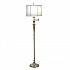001 Arlington 1 Light Swing Arm Floor Lamp - Burnished Brass