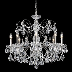 Century 8 Light Chandelier with Clear Heritage Crystal