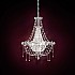 Chrysalita 6 Light Chandelier in Stainless Steel with Crystal Spectra Crystal