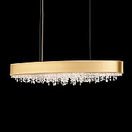 Eclyptix 10 Light Pendant in Stainless Steel with Clear Crystals From Swarovski and Eclyptix 36