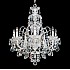 Olde World 7 Light Chandelier in Silver with Clear Crystals From Swarovski