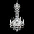 Olde World 23 Light Chandelier in Silver with Clear Crystals From Swarovski