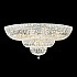 Petit Crystal Deluxe 27 Light Close to Ceiling in Rich Auerelia Gold with Clear Crystals From Swarovski