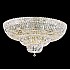 Petit Crystal Deluxe 21 Light Close to Ceiling in Rich Auerelia Gold with Clear Gemcut Crystal