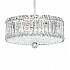 Plaza 9 Light Pendant in Stainless Steel with Clear Radiance Crystal