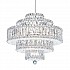 Plaza 22 Light Pendant in Stainless Steel with Clear Radiance Crystal