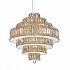 Plaza 25 Light Pendant in Stainless Steel with Clear Crystals From Swarovski