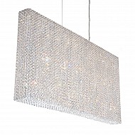 Refrax 23 Light Pendant in Stainless Steel with Clear Spectra Crystal