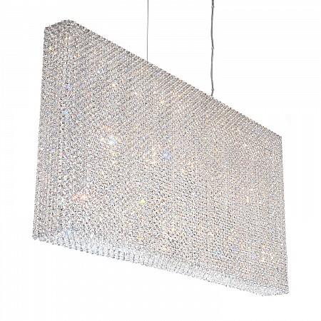 Refrax 23 Light Pendant in Stainless Steel with Clear Spectra Crystal