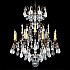 Renaissance Rock Crystal 13 Light Chandelier in Heirloom Bronze with Clear Rock Crystal