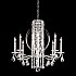 Sarella 8 Light Chandelier in White with Crystal Heritage Crystal