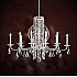 Sarella 10 Light Chandelier in Stainless Steel with Crystal Crystals From Swarovski