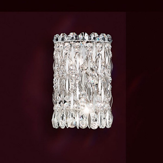 Sarella 2 Light Wall Sconce in Stainless Steel with Crystals From Swarovski