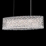 Sarella 12 Light Pendant in Stainless Steel with Crystals From Swarovski